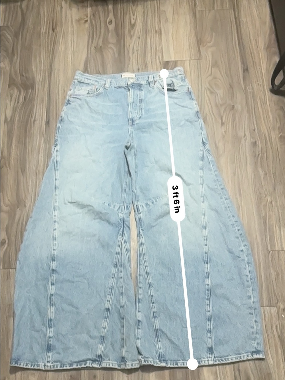We The Free Wide-Leg High Waist Jeans – Statement Panelled Denim. - Picture 7 of 16